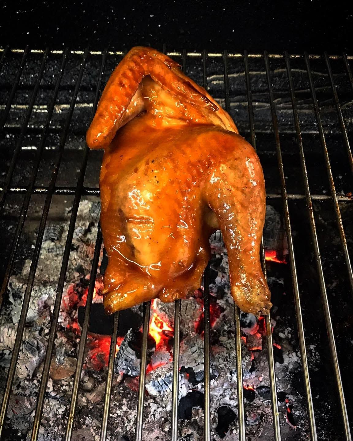 Glazed grilled chicken